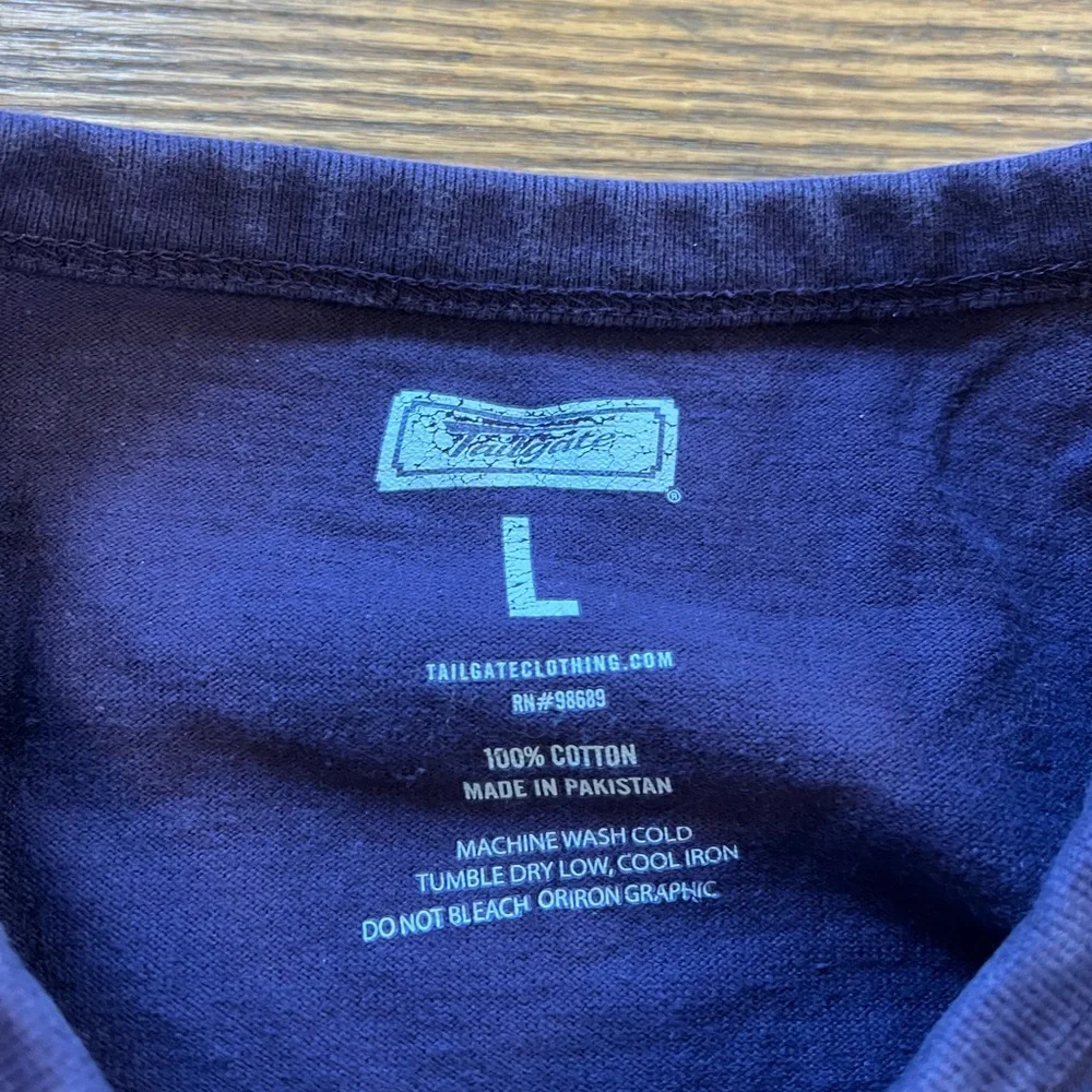 LSU‎ Tigers Vintage Crewneck Pullover Sweatshirt Tailgate Mens L 100% Cotton